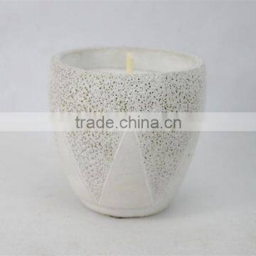 523 Talent Fareast Wax candles white color non-scented concrete candles