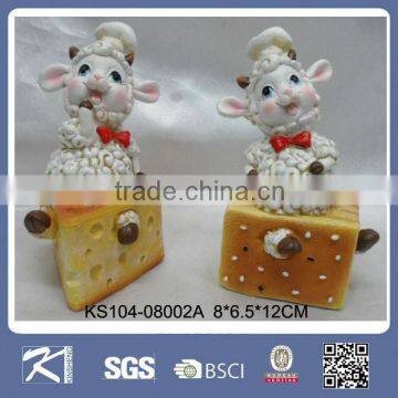 2015 home decoration year symbol polyresin sheep decoration