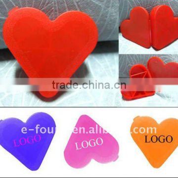 Heart Shaped Plastic pill box