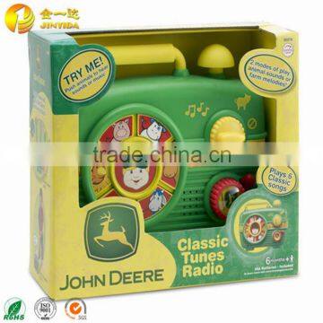 4C printing paperboard toys box with PVC window