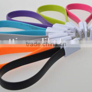colored led micro usb cable with led light for iphone5/6