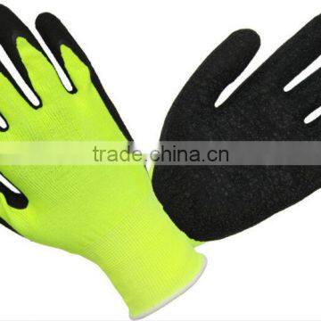 13 gauge Hi-vis Line shell latex dipped gardening working glove