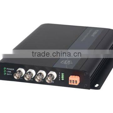 composite video & audio fiber optics transmitter