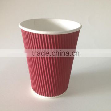 Disposable no harm paper coffee cup with lid