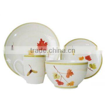 2013 16pcs decal porcelain dinnerware set