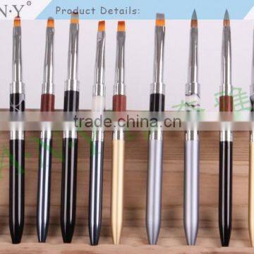 ANY Nail Artist Using UV Gel Nail Beauty Nylon Hair Nail Art Flat Brush UV Gel Art photo-4