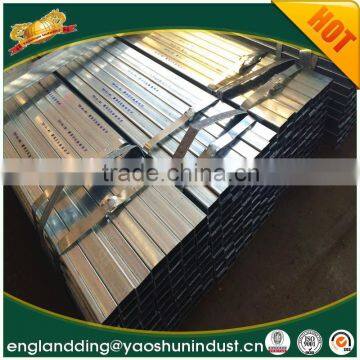 Big Factory of Pre Galvanized Square Steel Pipe Size Chart