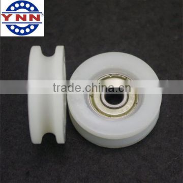 Plastic Coated 6x28.5x7.6mm U Groove Guide Pulley Bearing Sealed Rail Ball Bearing                        
                                                Quality Choice