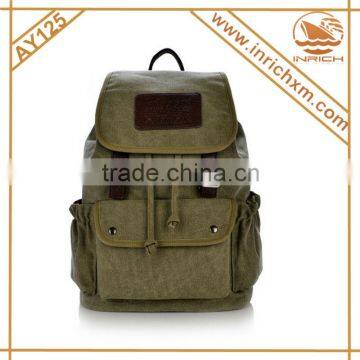 Retro Drawstring Style Canvas Military Backpack Rucksack                        
                                                Quality Choice