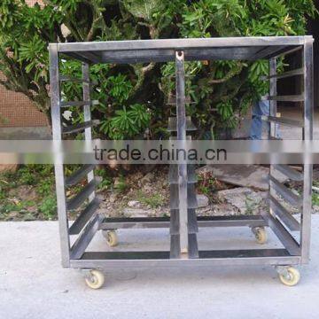 Foldable 15 Trays 15 Pans Stainless Steel 201 Bakery Trolley photo-4
