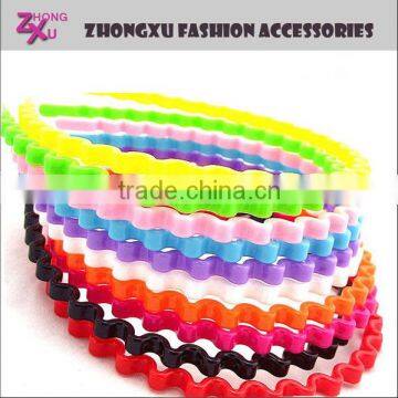 new cheap promotion plastic candy wave hair band