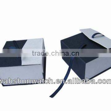 Custom logo printed cardboard leather paper jewelry box wholesale