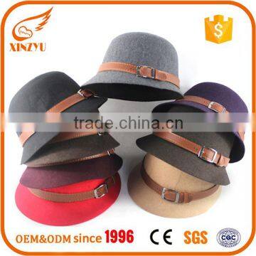 Online Wholesale High Quality Bowler Felt Fedora Formal Hats for Races photo-6