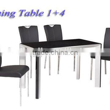 Square Glass Dining Table/glass Dining Table Set for Living Room photo-2