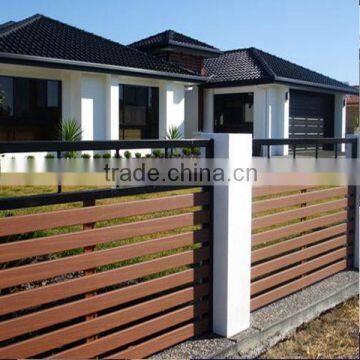 2015 new design fireproof of WPC fence for outdoor
