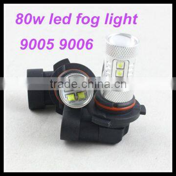 Car Accessory Wholesale 3528 16smd 80w Auto Car Fog Lamp 9005 9006 Hb4 Led Fog Light
