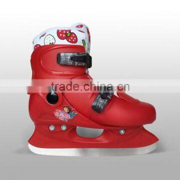 New style Hard shell adjustable ice skates for kids custom design Guangzhou manufature