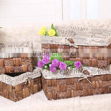 7 Hand Woven - Pastoral Style - Straw - Storage Basket - Storage Basket - Water Basket - Sundry Basket - Woven Baskets photo-4