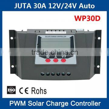 New JUTA PWM LCD 30A Solar Charge Controller With Time Control and Backlight Quality Choice photo-3