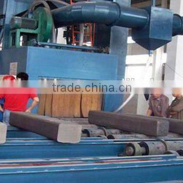 roller conveyor type steel rod shot blasting machine