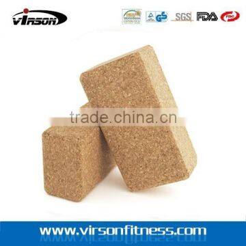 Woonden Yoga Block, Cork Block for Yoga