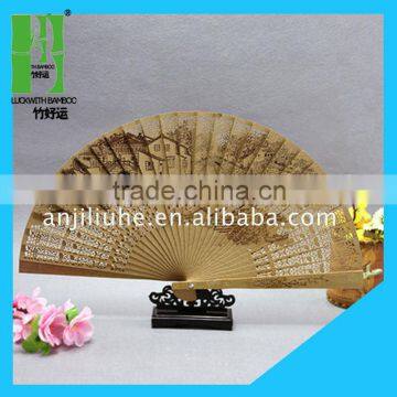 chinese Style sandalwood fan with decorative pattern design