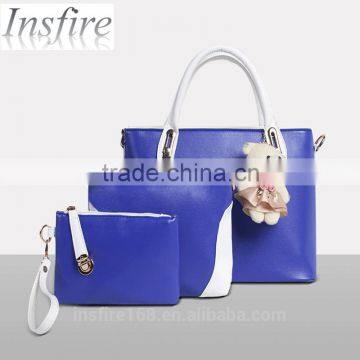 Wholesale 3 Pcs bag set PU leather Women handbag set