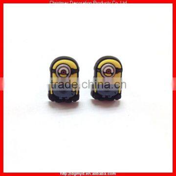 Mini soft pvc ear stud earring for Minion (MYD-1730)