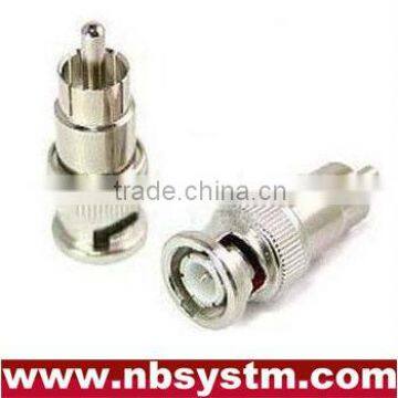 BNC male to RCA male adaptor/BNC CCTV camera adapter