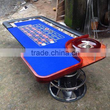 96-Inch Casino Deluxe Roulette Table with deluxe chrome legs