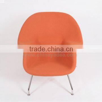 Furniture Factory Wholesale Fiberglass Lounge Womb Leisure Chair With Cushion Cashmere Womb Chair photo-4