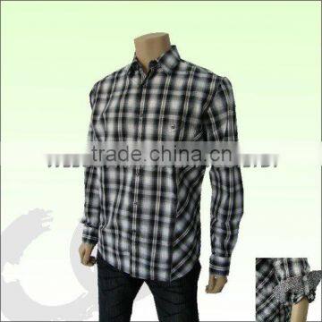 100% cotton man's check shirt