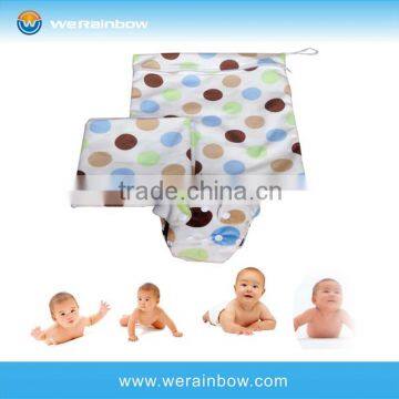 high quality custom printed stocklot smart baby diaper washable wet bag set