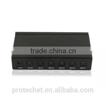 Professional Audio Video 4X2 IR Control SPDIF/TOSLINK Digital Otical Audio Matrix for Conference System photo-3