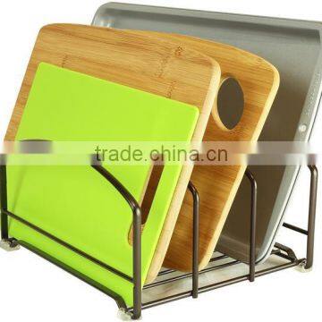 High Quality Wire Kitchen Cabinet or Countertop Cutting Board Holder