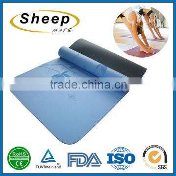 Wholesale custom printed eco friendly yoga mat tpe