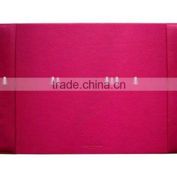 PU AND CARDBOARD MATERIAL DESK MAT,PINK COLOR