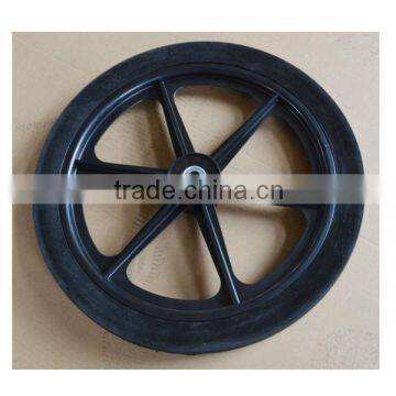 20x1.75 Inch Semi Pneumatic Rubber Wheel With Rib Tread for Mowers or Material Handling Equipment photo-3