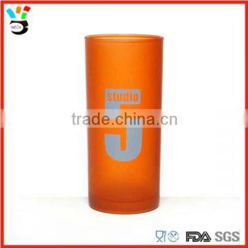 480ml Printed Large highball colour coat glass/ printed highball glass