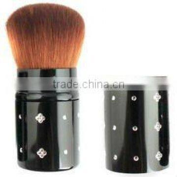 combined with diamond balck handle cosmetic brush