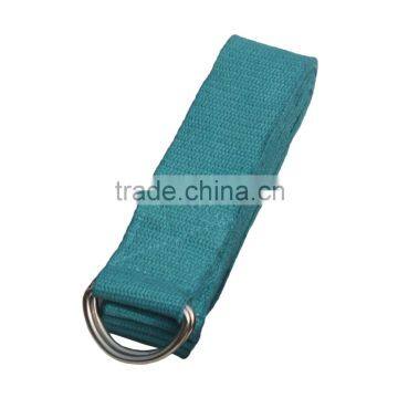 Yoga Accessories Adjustable Metallic buckles Cotton Yoga Belt