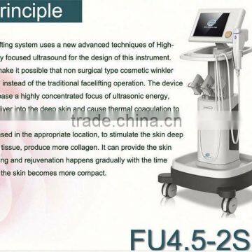 2016 FU4.5-2S New Design Hifu 8MHz Machine High Intensity Focused Ultrasound