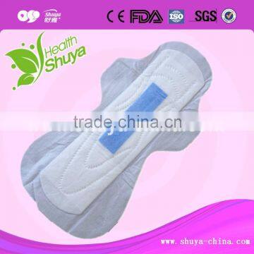 Night Time Used and Fluff Material sanitary napkin with odor control fabric