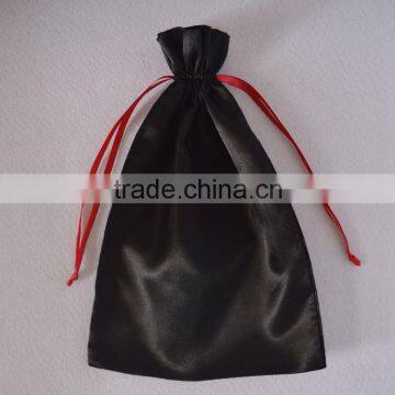 20x35cm Luxury Satin hair Drawstring Gift Bag For hair extension