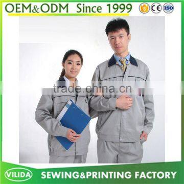 High Quality Worker Uniform Wholesale Safety Long Sleeves Labor Worker Uniform