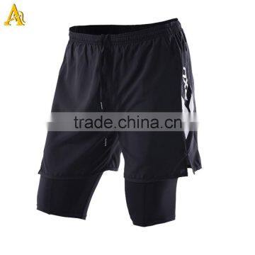 2015 new design mens compression running shorts high quality compression wear