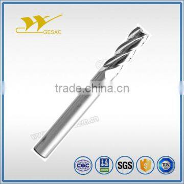4 Flute Standard Length Square Carbide Endmill for Aluminum Milling