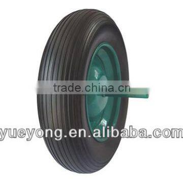 3.50-8 PU foam wheel/polyurethane wheel/flat free wheel