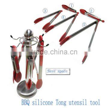 OEM Factory China Kitchen Tools Silicone 304 BBQ Tong photo-6