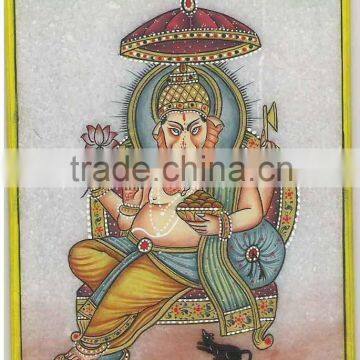 Marble Painting Sitting Ganpati